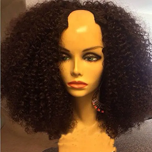 afro curly u part wig