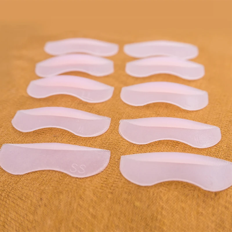 5 пар в комплекте с различными размерами силиконовый химическая завивка ресниц бигуди для завивки волос Ложные ресницы щит Pad бигуди для ресниц