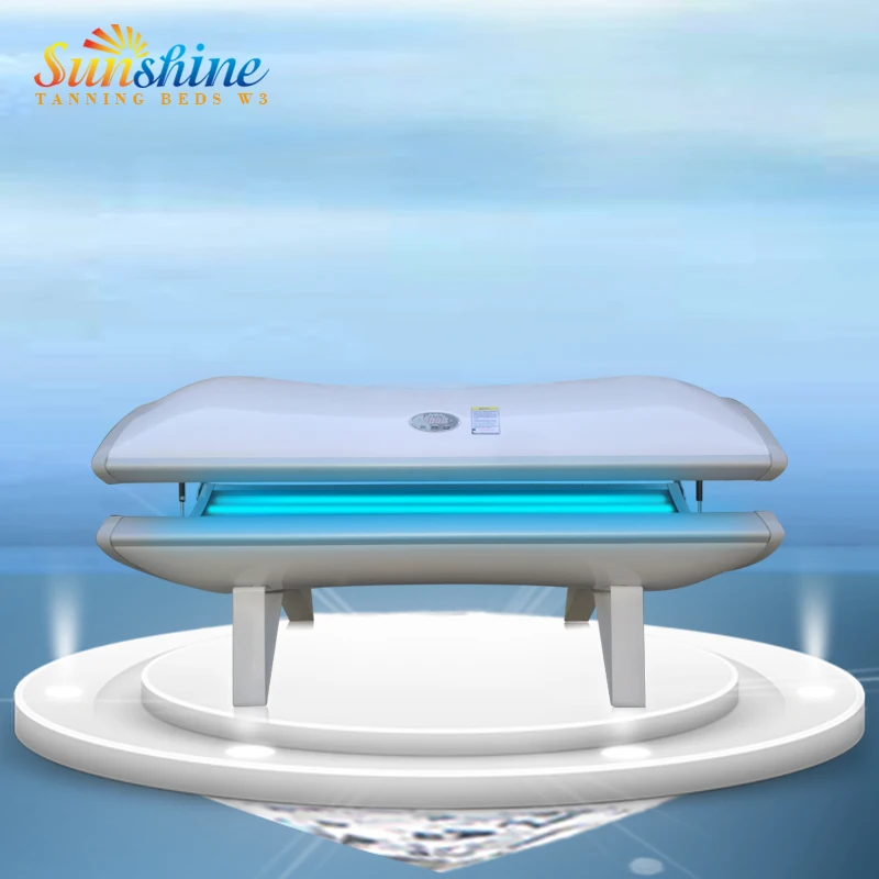 Imported Germany Italy ODM Horizontal home tanning beds megasun solarium 30 globes 3000w for beauty salon