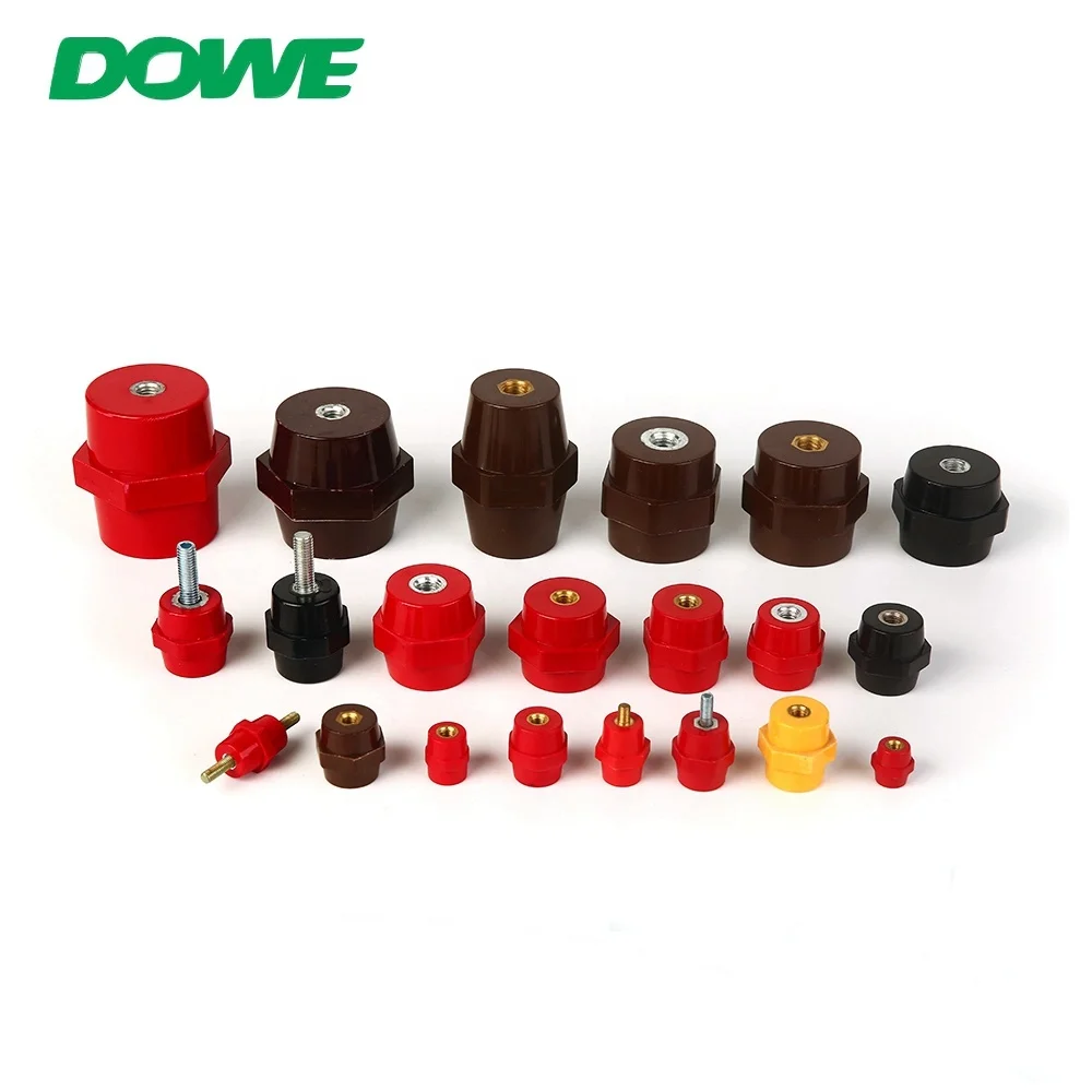 Cheep Price Red Color SEP3532 DMC Low Voltage Electrical Insulators Conical Busbar Insulators Electric Insulator Blocks