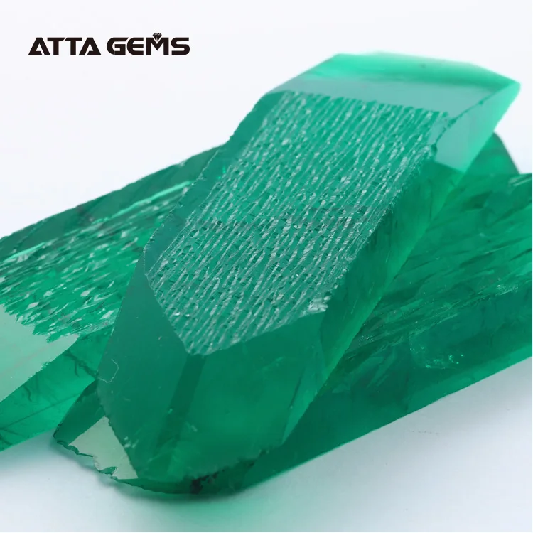 Wholesale Synthetic Hydro Gemstone Lab Created Rough Colombian Emerald Prices Stone for Sale