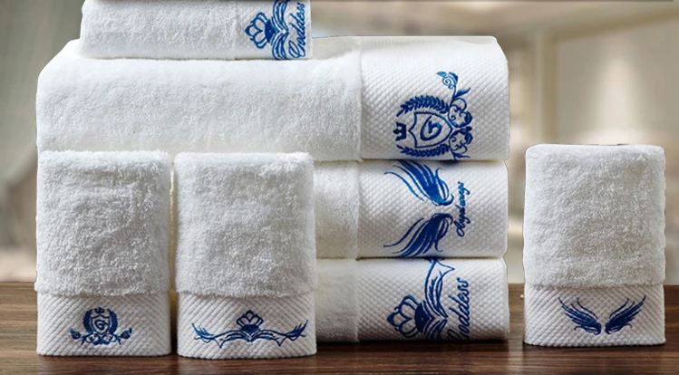 Drap de bain brodé Nouvel Éden