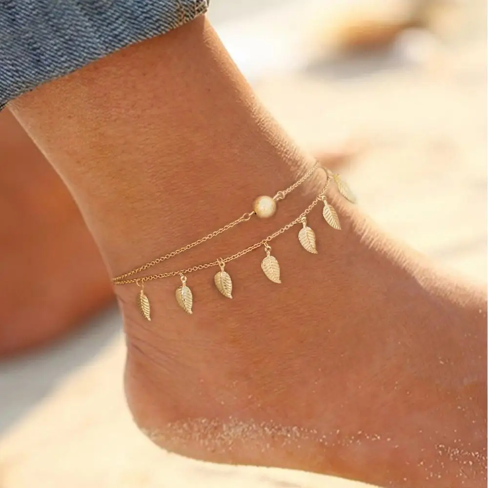 gold plated ankle bracelet