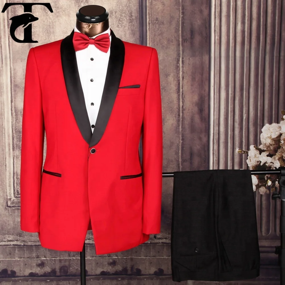 New Style Red Wedding Dress Suit With ...