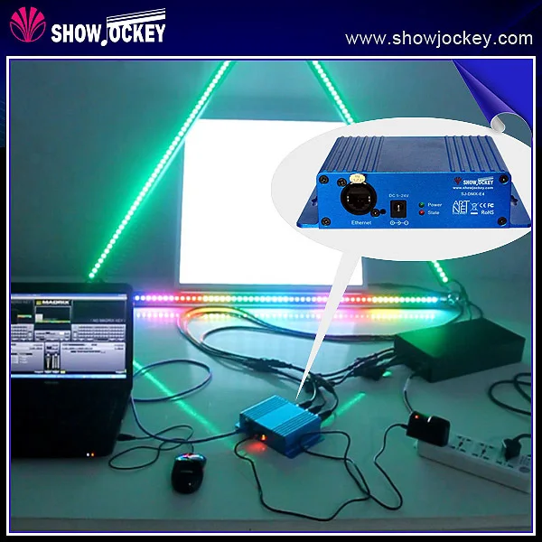 ShowJockey Single Artnet RJ45 DMX Mini RGB LED Controller| Alibaba.com