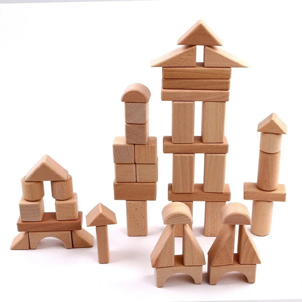 solid wood building blocks