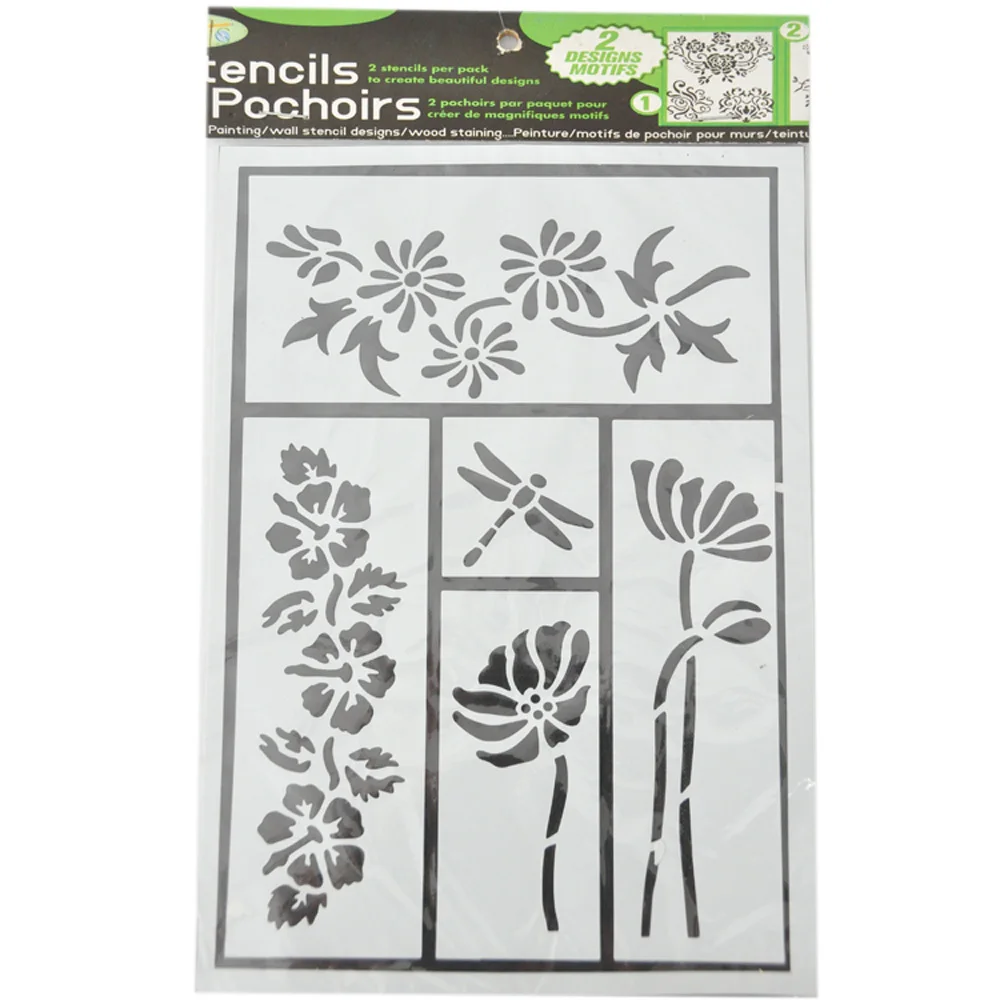 Various Design Flower Shaped Adhesive Stencil