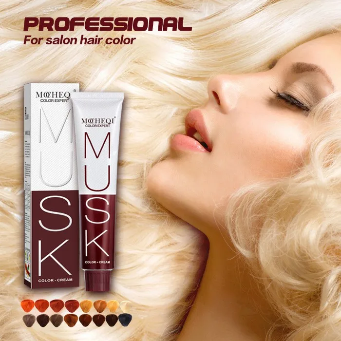 Professional salon permanent hair coloring ,ppd free ammonia free ion hair color