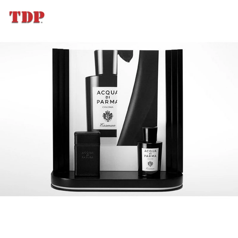 Custom Luxury Design Desktop Cosmetic Bottle Acrylic Perfume Cosmetic Display Stands