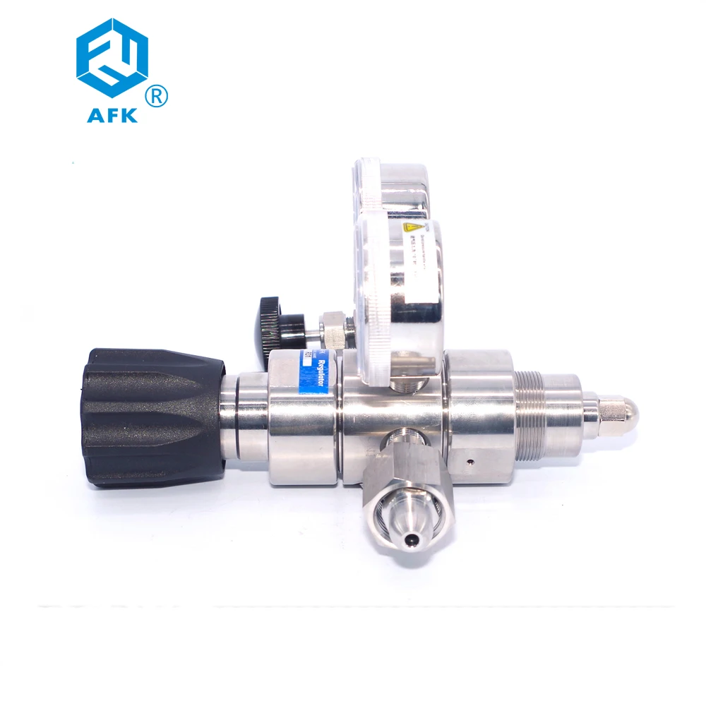 Нержавеющая сталь 316 азота высокого давления 2-ступенчатый регулятор давления газа G5/8