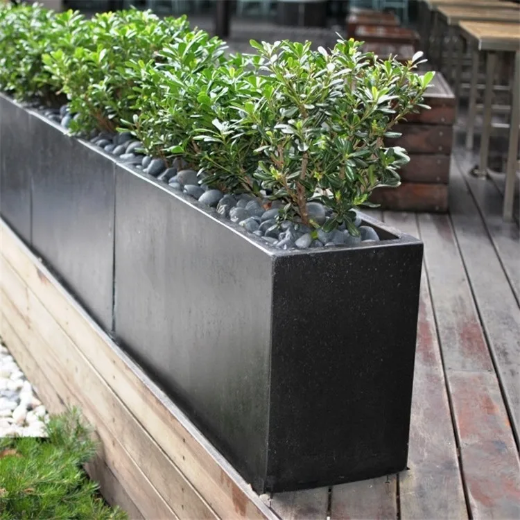 Factory Custom Powder Coated Galvanize Steel Planter With Screen Panel ...