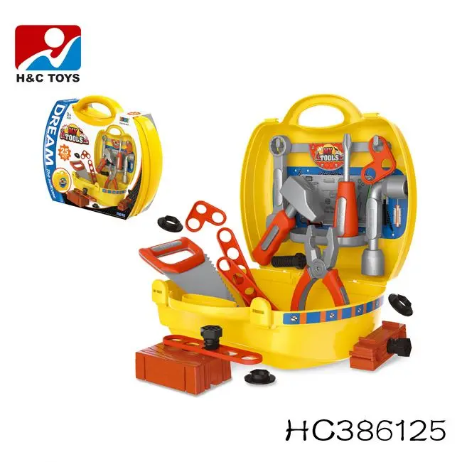 Детская игрушка 2 в 1 роскошный инструмент чемодан Пластиковый игрушечный набор инструментов для детей