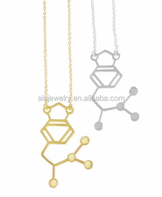 Accessoires Bijoux Colliers molécule structure Cadeau Pendentif