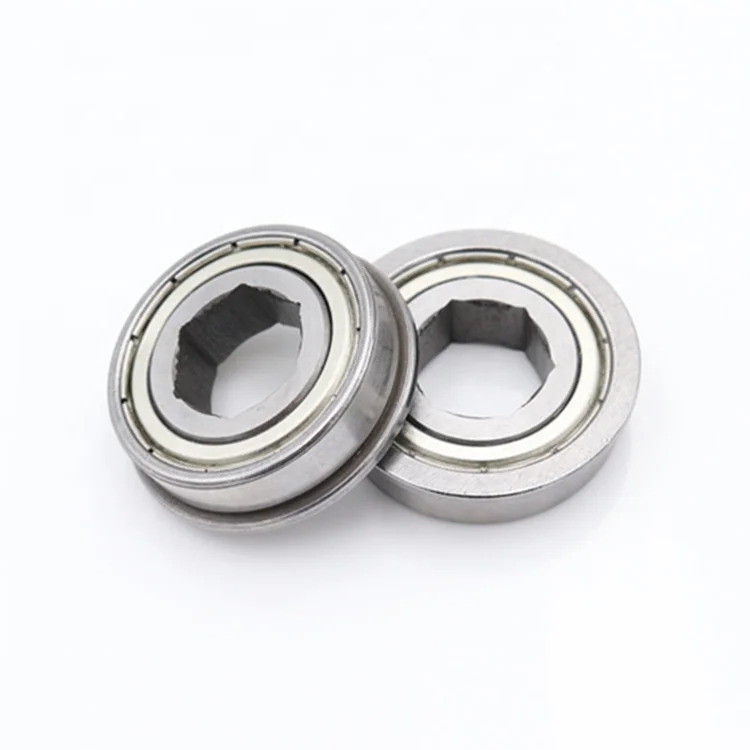 Half Inch Hexagonal FR8ZZ Flanged Hex Bore Bearing FR8zz Hex Hole Bearing 1/2 Inch Hex Bearing with Flange FR8 FRC Robot Team