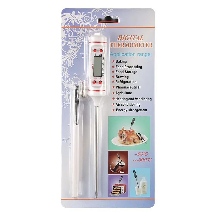 Jr 1 Digital Bbq Meat Thermometer Kitchen Probe Water Milk Oil Liquid
