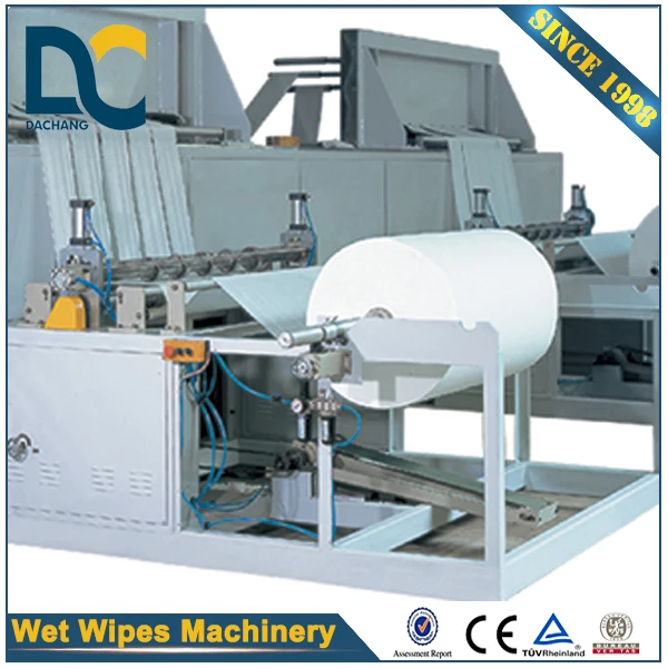 Dachang Complete Set Wet Wipe Production Line with Lid Applicator Machine CE Passed
