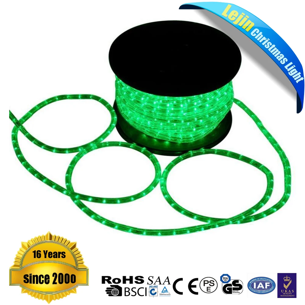 CE RoHS UL Зеленый LED Rope
