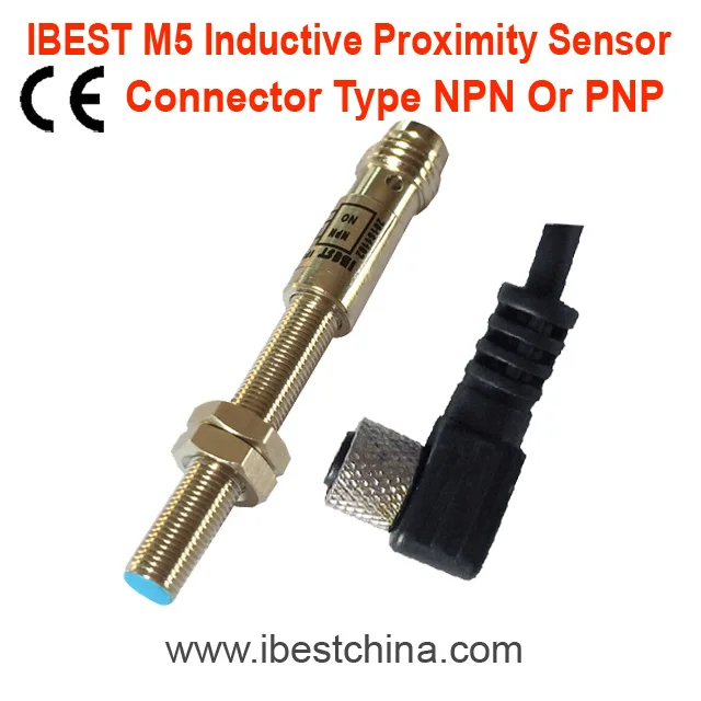 IBEST M5 NPN PNP 3 Wires 5V dc 12V 24V Waterproof Metal Position Detecting Inductive Proximity Limit Switch Sensor