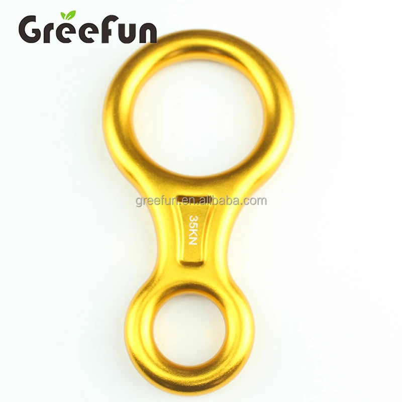 Escalade 8 Anneau Terml 8 Descendeur, 35KN Heavy Duty Montée En