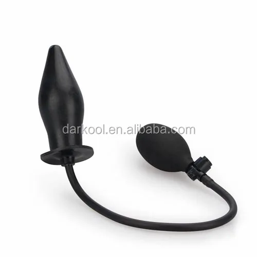 N003/black Inflatable Anal Butt Plug Homemade Anal Sex Toys picture