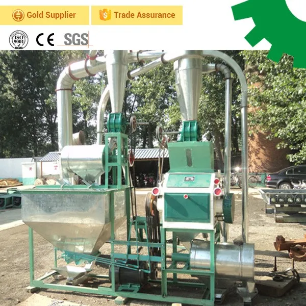 Factory Price Small Scale Rice Maize Corn Wheat Flour Milling Grinding Equipment Mini Small Flour Mill Plant