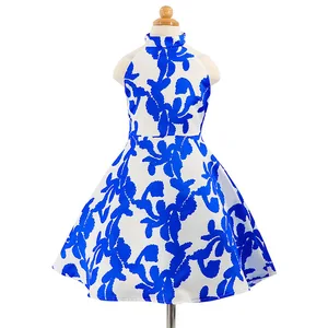 Factory High Quality Pageant Blue Bangkok Ball Gown 3 Year Old Girl Party Dress