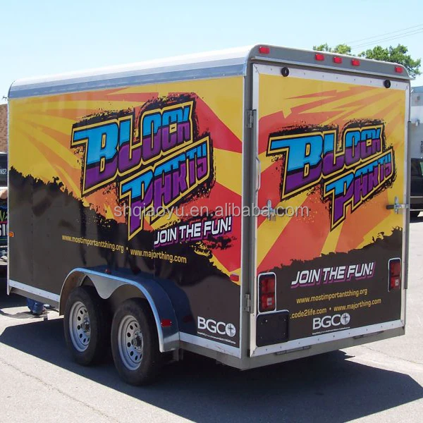 Устойчивая к ультрафиолетовому излучению глянцевая виниловая пленка с принтом логотипа на заказ для