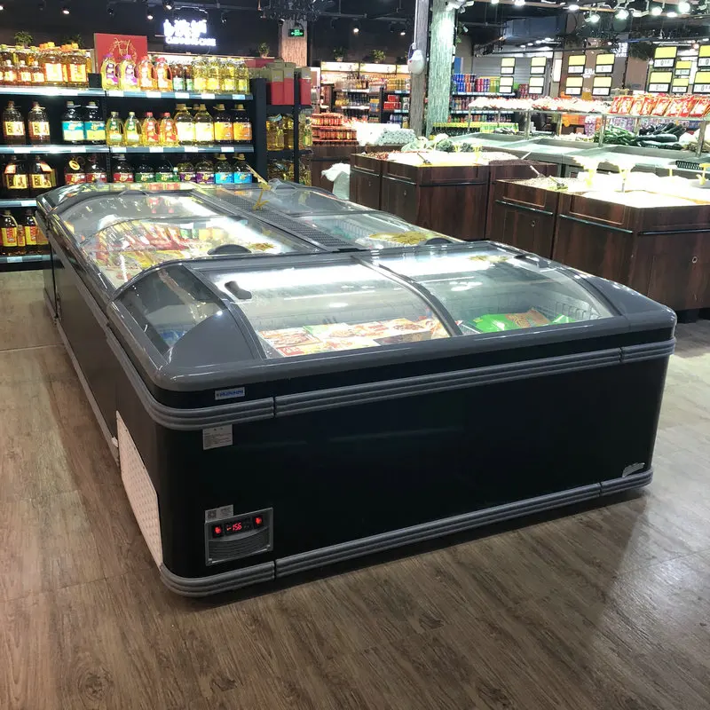 AHT Type R404a Inner Compressor Island Combined Freezer