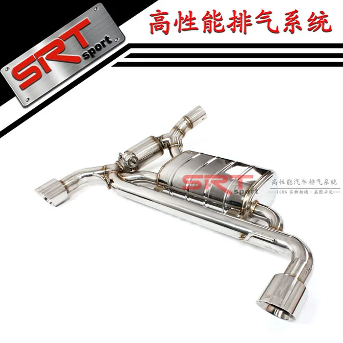 Exhaust System for Volvo V60 S60L X760  Downpipe with Catalytic Cat Back with Valve Control Stainless Steel Material with 4 Tips