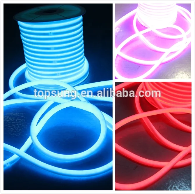 360 Degree Round Led Neon Flex Light Rope 220v RGB 230V Flexible Strip Outdoor Lighting