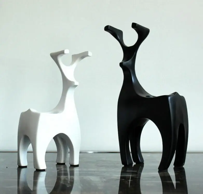 抽象的な彫刻樹脂鹿の置物 - Buy 抽象彫刻、抽象、鹿置物 Product on 