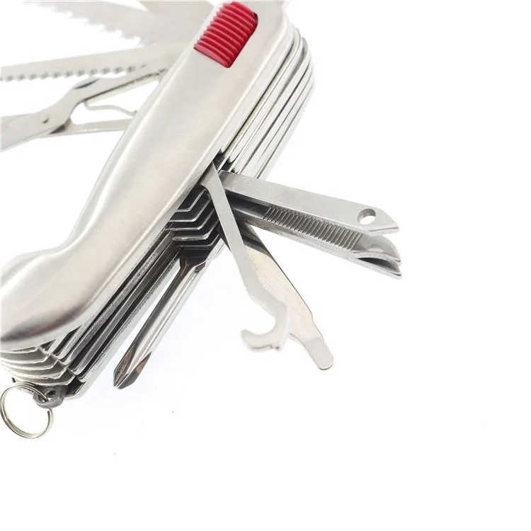 
Высококачественный 13 в 1 складной армейский карманный нож в швейцарском стиле с подсветкой для ног 