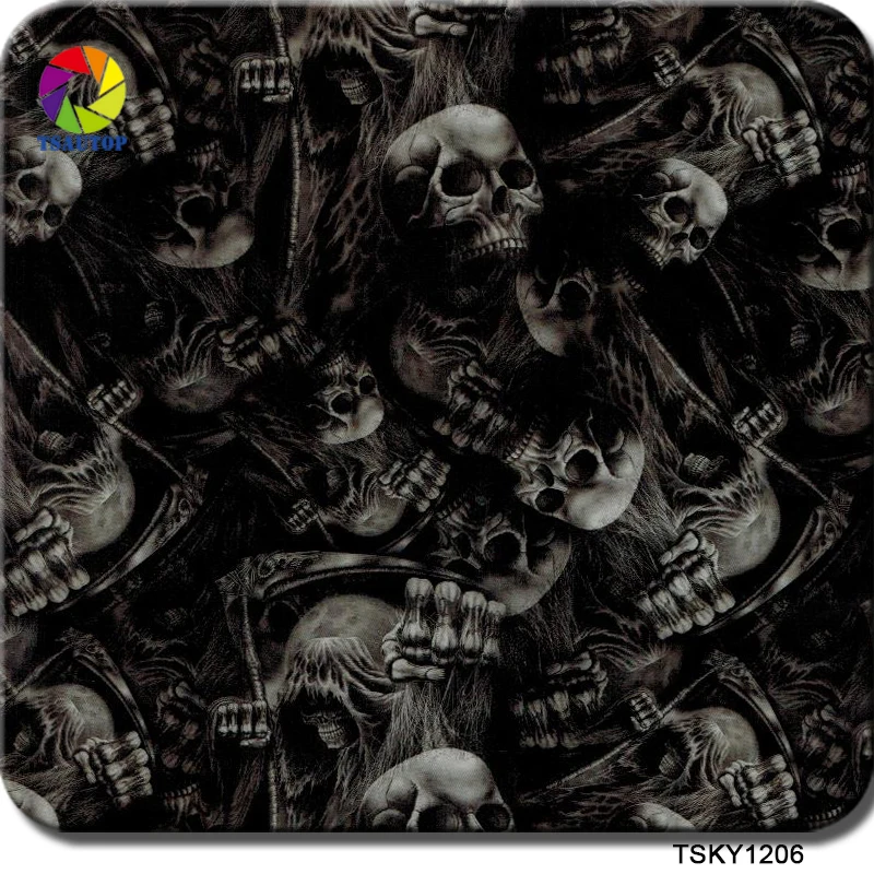 TSAUTOP Hydro Dipping Skull Patterns Aquaprint Paper Water Transfer Sheet