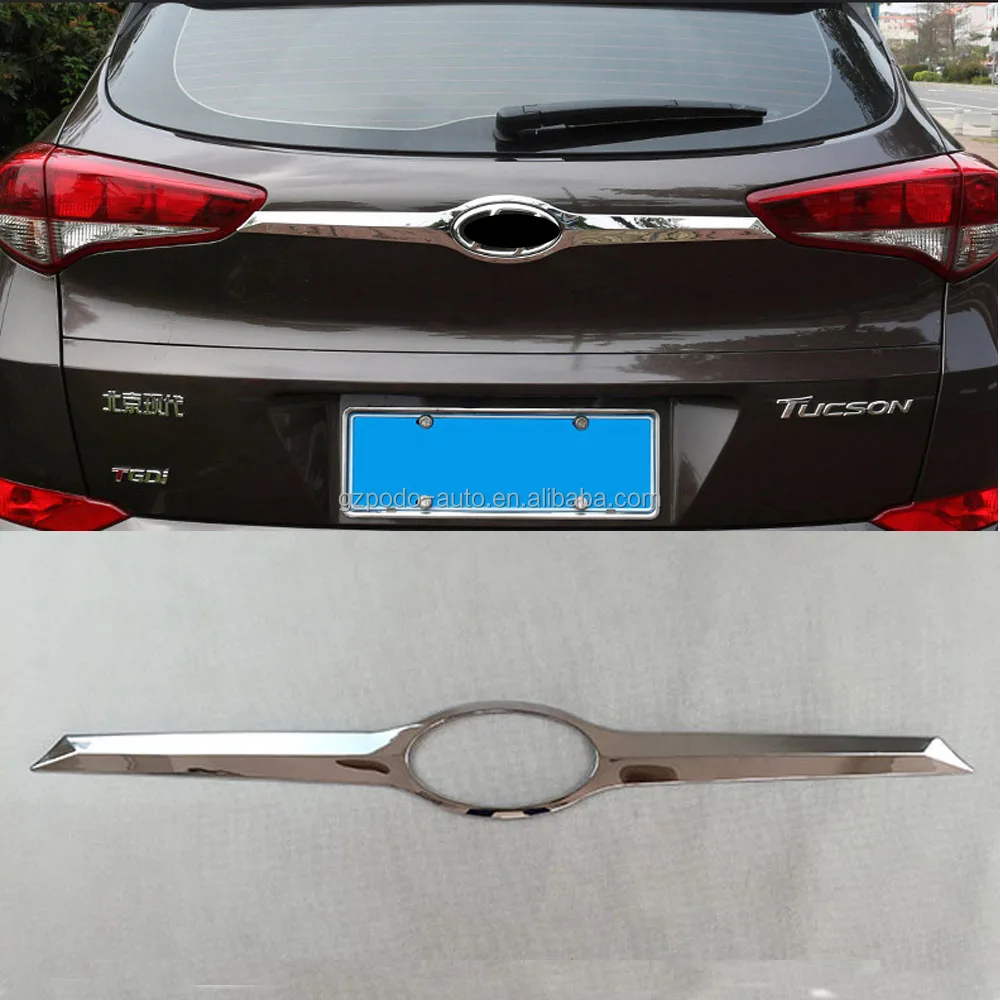 Winkelcentrum verzending plaag Exterior Accessories Chrome Rear Trunk Lid Cover For Hyundai Tucson 2015  2016 2017 Accessories - Buy Chrome Accessories,For Hyundai Tucson,Tucson  2017 Product on Alibaba.com