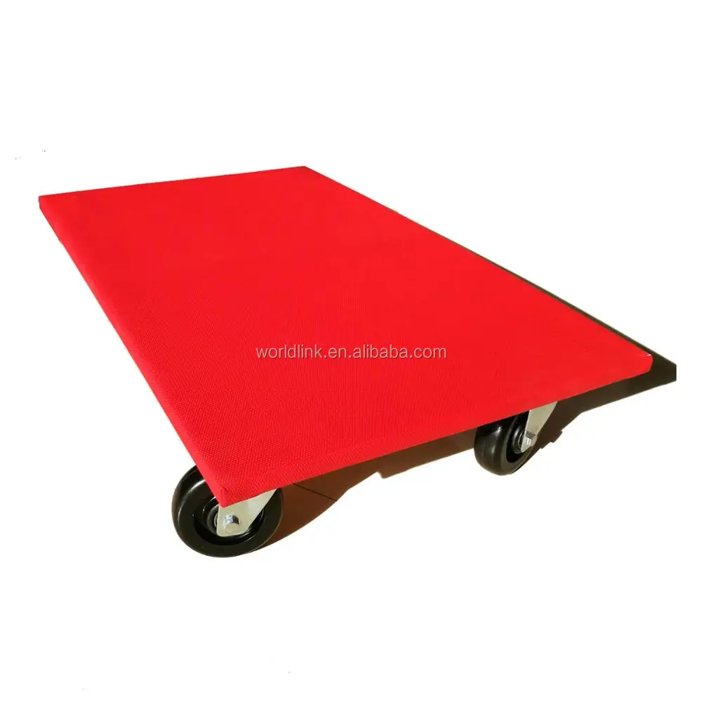 230KG Load Capacity 485-485MM Wooden Plate Heavy Duty Trolley Furniture Skate 