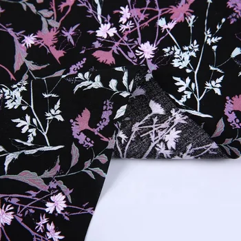 Hot sell 45s viscose rayon woven fabric 100% printed viscose lining floral printed fabric with good quality