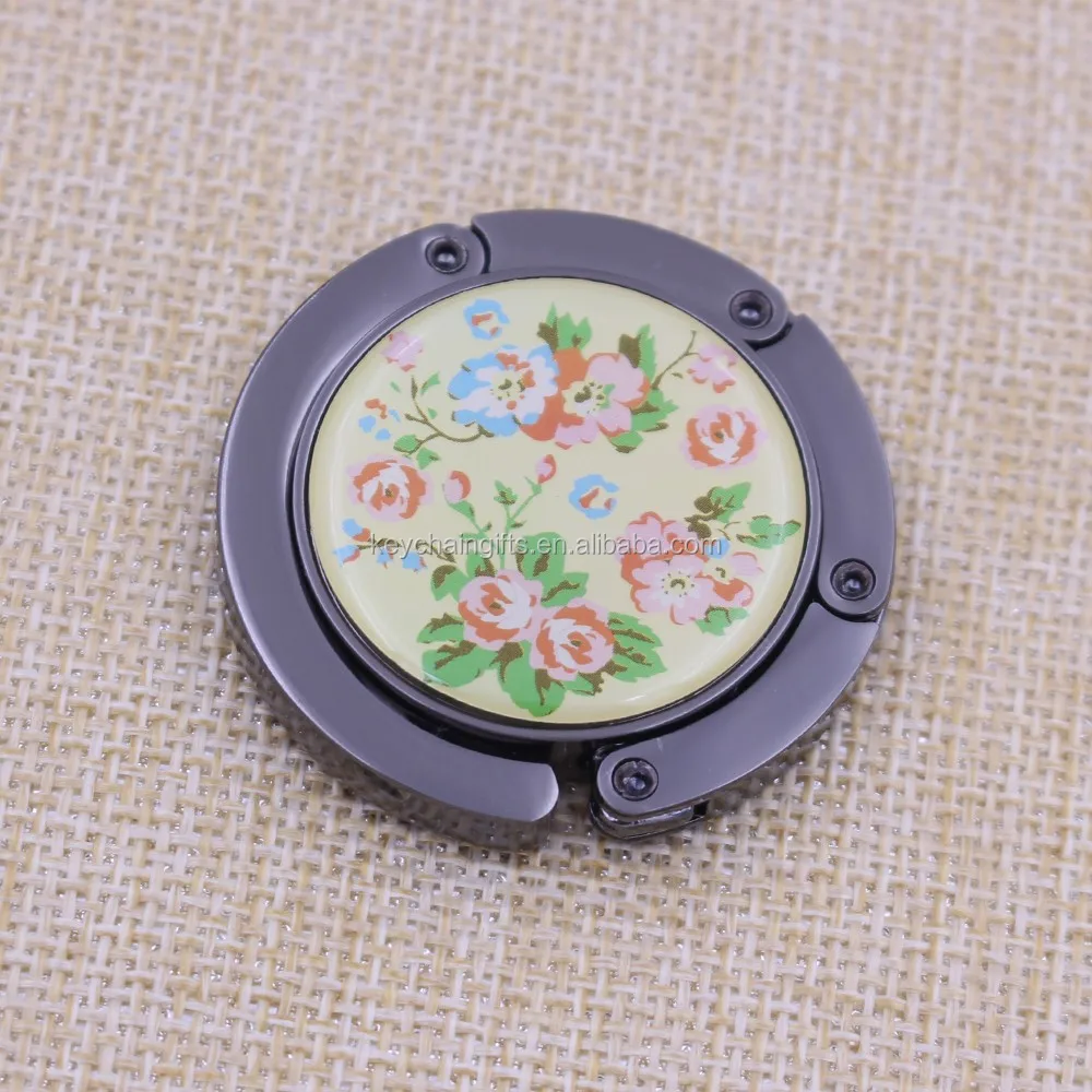 Round / Heart / Rectangle Metal Foldable Table Top Cheap Bag Hanger/hook for Women Wholesale Price