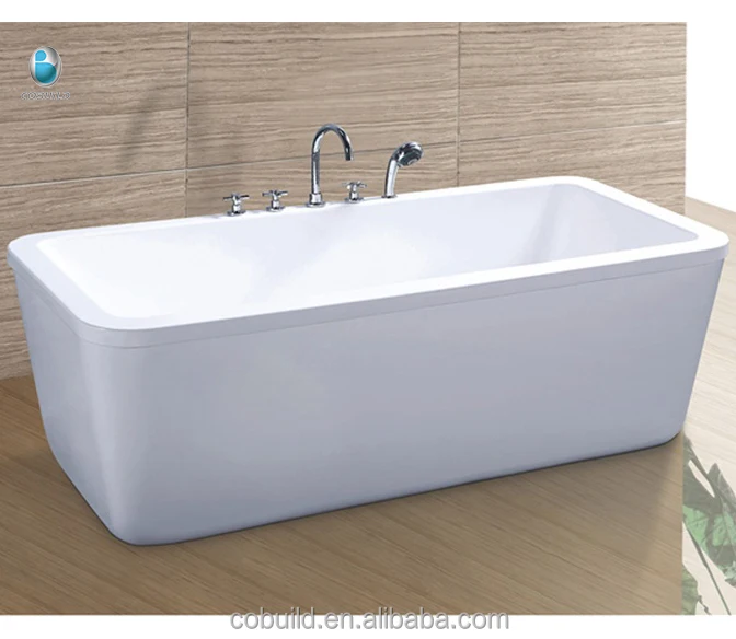 C6515 Square Freestanding Tub L Shaped Shower Bath With Chrome Drainer Buy Square Freestanding Tub L Shaped Shower Bath L Shaped Shower Bath With Chrome Drainer Product On Alibaba Com