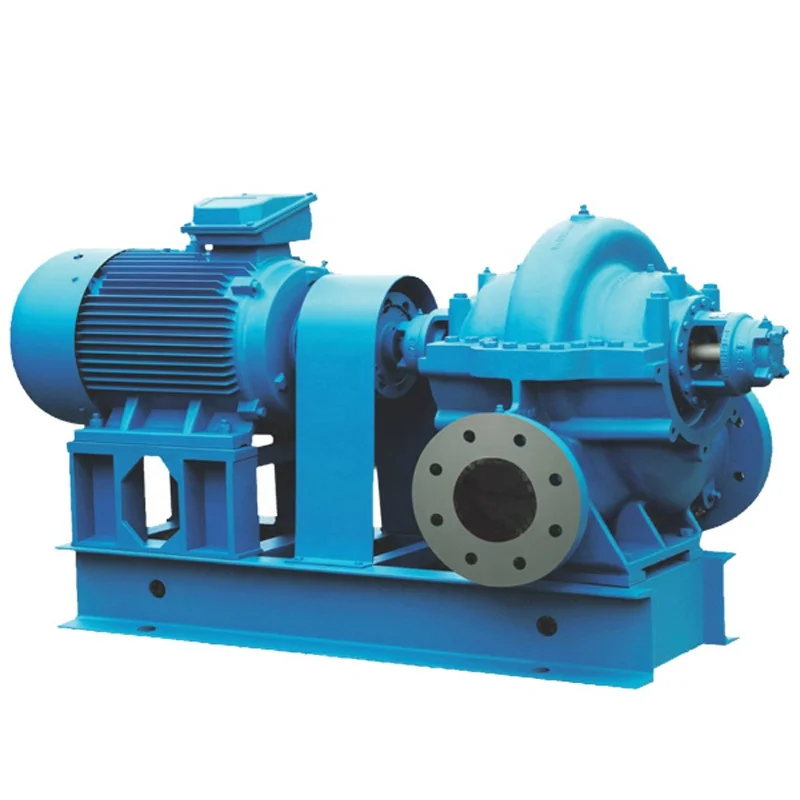 High Flow Rate Double Suction Centrifugal Water Pump With Electric Motor or Diesel Engine