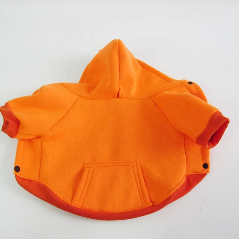 
Однотонная толстовка с капюшоном и карманом для собак, одежда для домашних животных 