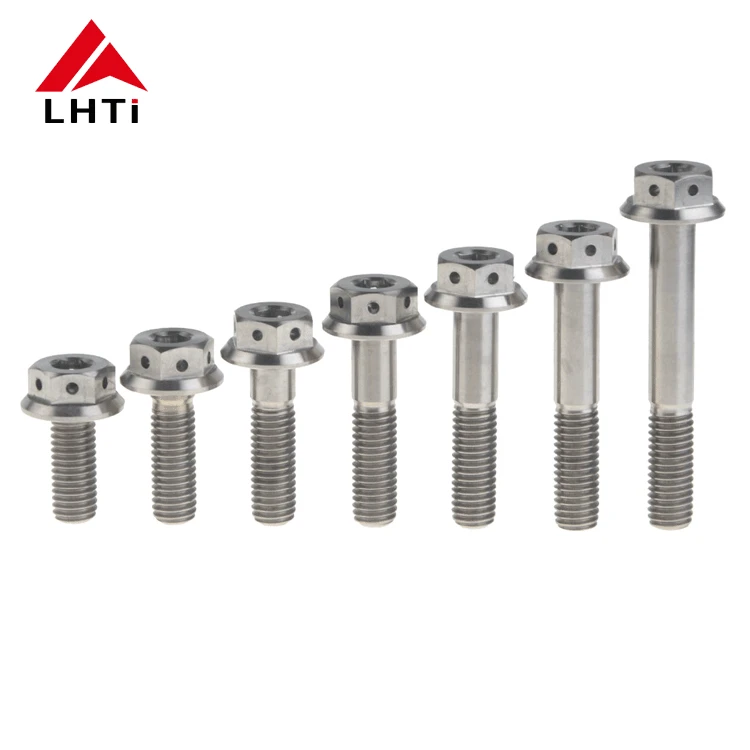 Heng titanium hex flange bolts for motorcycle