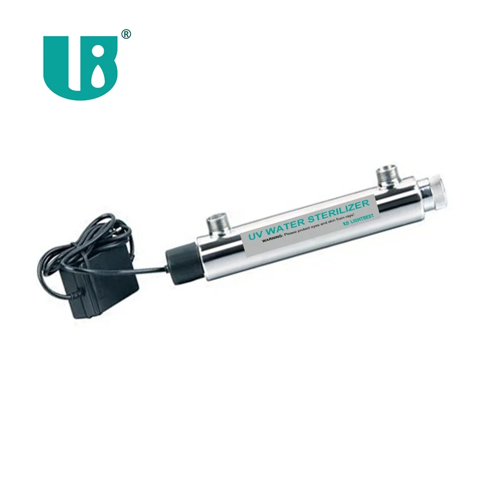 11W 1GPM Uv Water Purifier with Stainless Steel for Kitchen Water Purification with Uv 254nm Lamp Uv Sterilizers for Water