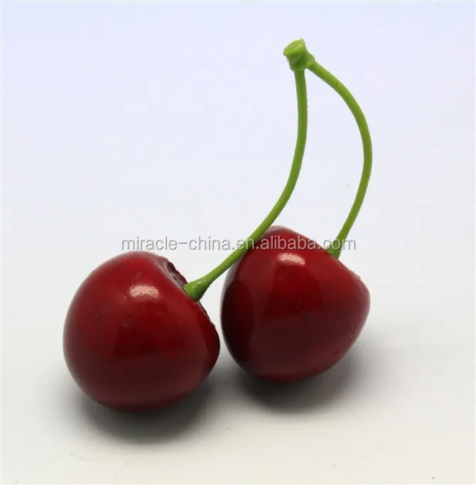 Decorative Fake Fruit Artifitial Cherries Details about   Artificial Red Cherry Pair 20 