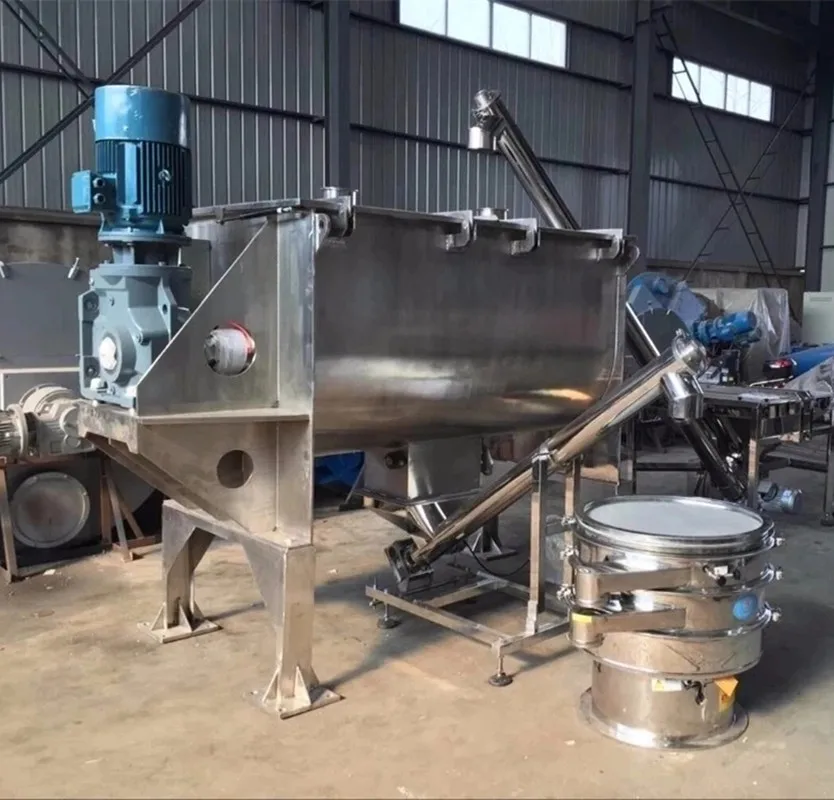 JHRB-2000 коммерческий сухой порошковый блендер, горизонтальный лопастной миксер/Спиральный ленточный смеситель