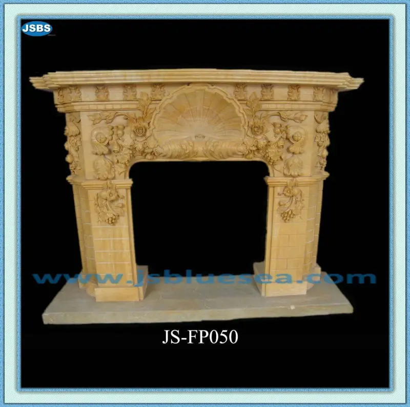 手作りの安価な天然の黄色屋内自立型の暖炉のマントルピース Buy 屋内自立型の暖炉のマントルピース Product On Alibaba Com