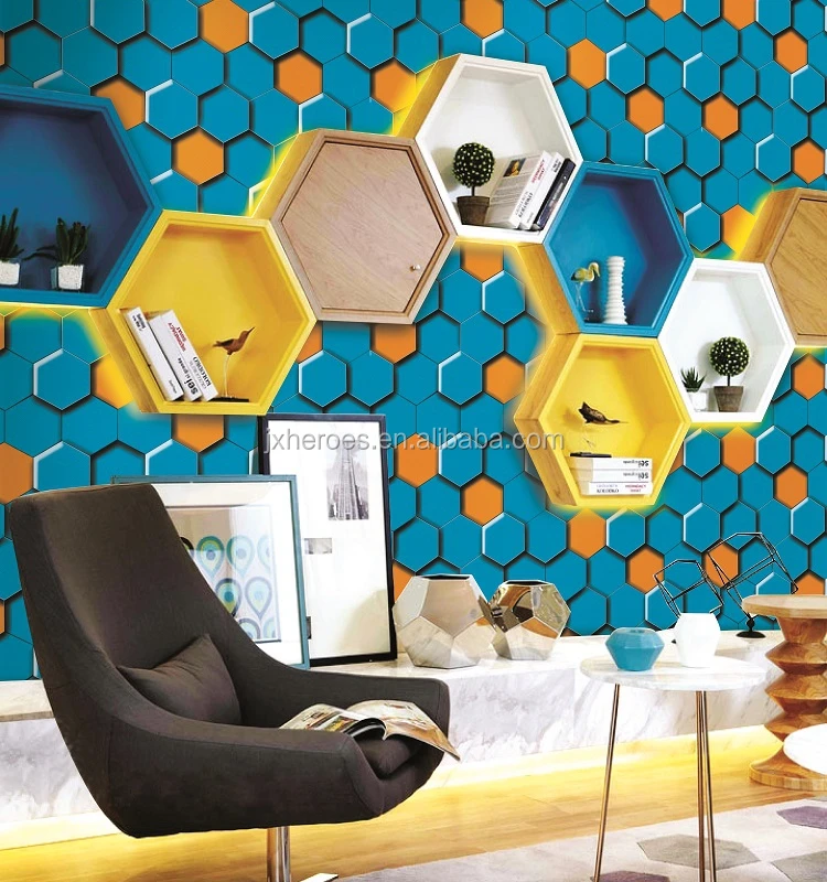 hexagon wallpaper for walls
