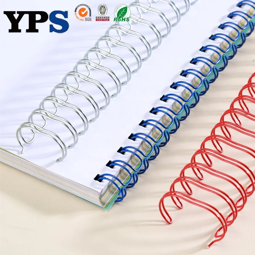 1/4"-1 1/2" Metal Spiral Book Binding Double Ring Wire O for A4A5 NoteBook and Calendars