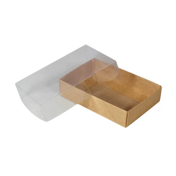 Custom packaging soap kraft paper cardboard packing box with clear PVC window