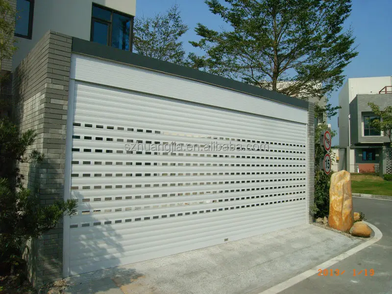 Venting Motorized Aluminum Perforated Rolling Shutter Door with Motor