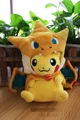 Free Shipping Hot Pokemon Pikachu With X Charizard hat Plush Soft Toy Stuffed Animal Doll 10